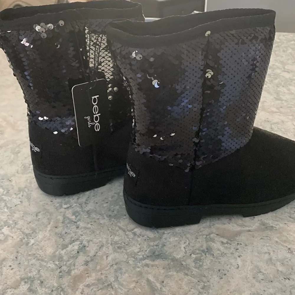 Bebe girls Suede / Sequins Boots NWT